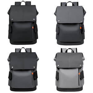 Sac à dos pour ordinateur portable Bagnex grande capacité en cuir PU 20-39L, imperméable, antivol, pour voyage et école, avec coussin d'air - Product Image 4