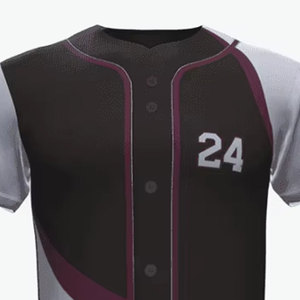 เสื้อเบสบอลผู้ชายแบบติดกระดุม ชุดกีฬาสโมสร ออกแบบเองได้ ขายส่ง - Product Image 4