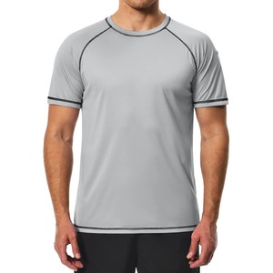 Chemise de protection solaire à manches courtes pour homme Harry Johnson, couleur turquoise, écologique, UPF50+, respirante, séchage rapide, spandex/polyester 180g, adulte - Product Image 6