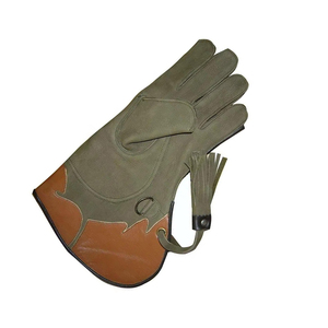 Guantes de Cetrería de Cuero Genuino Personalizados de Nuevo Estilo y a la Moda, Diseña Tus Propios Guantes de Cetrería de Doble Capa de Cuero - Product Image 5