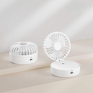 Ventilateur portable 3-en-1 pliable pour le cou et à main avec batterie 1800 mAh, autonomie de plus de 11 heures, commande par bouton, idéal pour les voyages - Product Image 4