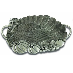 Restaurant Cafe Home Metal Dinnerware <b>Table</b> Decoration Embossed Design Customizable Serving Tray Classic Style - Product Image 1