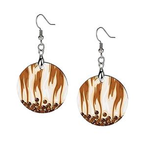 Dais ต่างหูห่วงไม้,ต่างหูพิมพ์ลายวงใหญ่บิดเกลียวสุดสร้างสรรค์สำหรับขายส่ง - Product Image 6