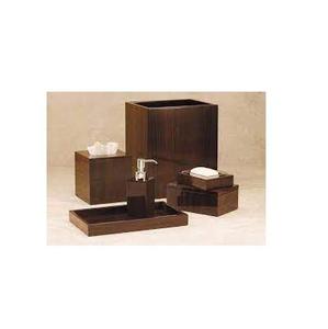 New Arrival Wooden Bathroom Accessories Set with Soap Dispenser Toothbrush Holder For Spas Hotels Bathroom Organizer Wholesale - Product Image 1