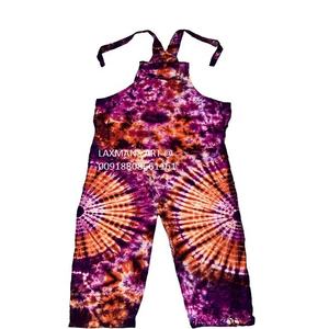 Algodón tie Dye mono pijama bohemio parche mono vestido de la India tie Dye mono pijama vestido de la India - Product Image 2