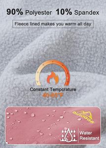 Unisex <b>Pink</b> Polyester Breathable Heated Windproof <b>Ski</b> Pants Drawstring Closure Fleece Insulation Pockets for Outdoor Activities - Product Image 3