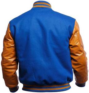 <b>Men's</b> New Fashionable Slim Fit Varsity <b>Jacket</b> Custom OEM Design with Stand Collar Quick Dry for Winter Low MOQ High Street Style - Product Image 6