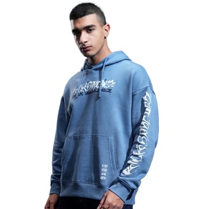 Sweat-shirt à capuche personnalisé avec logo Rick Sanchez, streetwear pour homme, coupe ample, en coton bleu, avec poche et imprimé sur le devant, coupe classique - Product Image 2