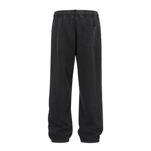 Pantalon de jogging ample délavé pour homme, style vintage, en coton, taille élastique, avec cordon de serrage, coupe droite, décontracté, pour l'entraînement - Product Image 6