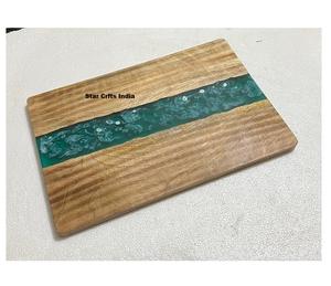 Tabla de Cortar Redonda de Mármol y Madera, Tabla para Queso, Tabla de Servir de Madera para Desayuno, Producto en Oferta - Product Image 3