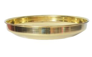 Plato de bronce Kansa hecho a mano, plato de bronce para comida, 7 pulgadas - Product Image 4