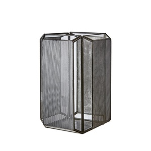 Lanterne porte-bougie en verre avec cadre en métal noir, dernier design, pour la décoration de la maison et des événements de mariage (vente en gros) - Product Image 2