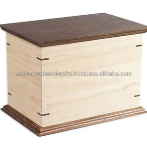 Nouveau design d'urnes de crémation en bois pour adultes urnes en bois urnes funéraires taille personnalisée fournitures funéraires - Product Image 1