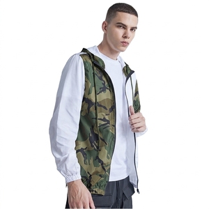 Men's <b>Lightweight</b> Hooded Camouflage Windbreaker <b>Jacket</b> Quick Dry Polyester Casual <b>Summer</b> Outerwear - Product Image 5