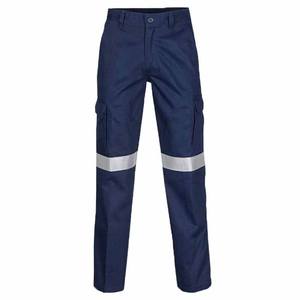 Men's Hi Vis Polyester Safety <b>Work</b> <b>Pants</b> Casual High Visibility Reflective Trousers with <b>Cargo</b> Pockets Customizable Logo Support - Product Image 2