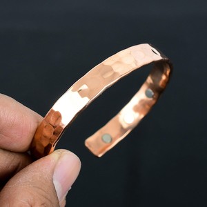 Pulsera Magnética de Cobre Puro Martillado Sland Wholesale para el Alivio de la Artritis y el Dolor Articular - Product Image 3