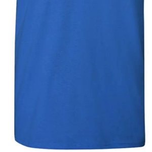 Camiseta de Cuello Redondo con Estampado Simple Azul y Blanco, Camiseta Informal de Manga Corta de Algodón, Estampado Gráfico Personalizado, Top de Moda de Verano Ligero - Product Image 2