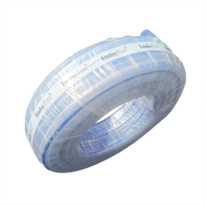 Tuyau en PVC tressé transparent Ascent India 25 mm ID x 31 mm OD 10 bars, tuyau en PVC renforcé pour air et eau - Product Image 1