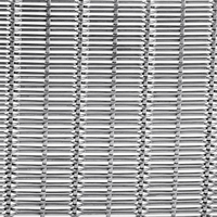 Insert en maille de fil d'acier inoxydable tissé brillant finition PVD certifié ISO9001 1,5m x 3m pour revêtement mural et intérieur d'ascenseur