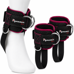 Essentials Ankle Strap For <b>Cable</b> Machine Resistance Bands Neoprene Kickback Ankle Cuffs Adjustable Strap - Product Image 2
