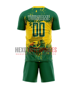 Tenue de football personnalisable de qualité supérieure pour l'entraînement d'équipe – Impression numérique personnalisée en polyester/coton, séchage rapide - Product Image 6