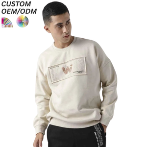 เสื้อสเวตเชิ้ตผู้ชายไซส์ใหญ่ ปักลาย  รักษ์โลก ผ้าฝ้าย สไตล์ลำลอง สตรีทแวร์  รับทำโลโก้ตามสั่ง  รองรับ OEM ODM - Product Image 5