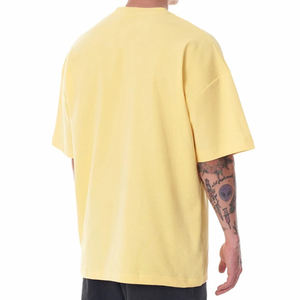 T-shirts pour hommes grande taille à prix abordable, de haute qualité, respirants, à épaules tombantes, 100% coton, épais, surdimensionnés - Product Image 5