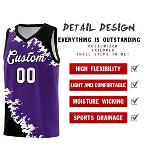 Wholesale Custom High Quality Men's Basketball uniforms Latest Embroidery Design Breathable Plus Size Youth Basketball Uniform - Product Image 3