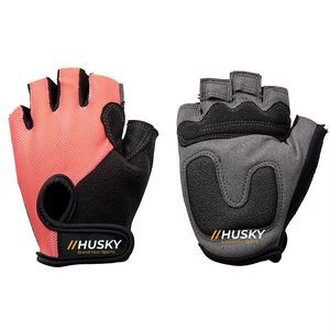 HUSKY SPORTSWEAR Customized Unisex Half Finger Weight Lifting Cycling Shockproof Breathable Microfiber Padded Fingerless Gloves - Product Image 3