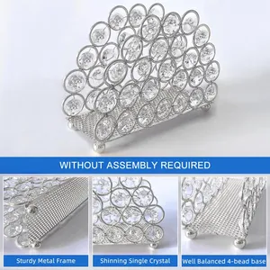 Premium Handmade Metal Napkin Holder Luxury Contemporary Dining Table Tissue Organizer Decorative Restaurant Hotel Home <b>Kitchen</b> - Product Image 3