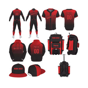 Conjunto de Ropa Deportiva Personalizada para Equipos, Uniforme de Béisbol de Tela de Poliéster Transpirable de Alta Calidad, Servicio OEM, Entrenamiento para Hombres Adultos - Product Image 1