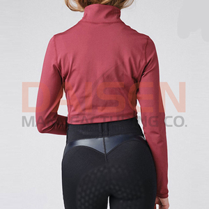 Ladies Equestrian Training Wear <b>Long</b> <b>Sleeve</b> Breathable Riding Top Built for Flexibility and All Day Comfort - Product Image 2