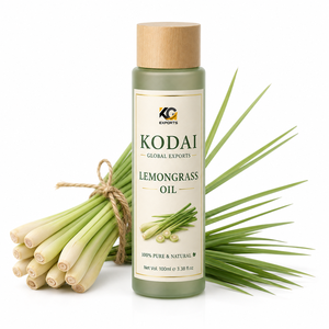 Aceite Esencial de Limoncillo de Tamil Nadu 100% Puro y Natural de Primera Calidad, Destilado al Vapor, para Aromaterapia y Cuidado Facial, Kodai Global Export - Product Image 1