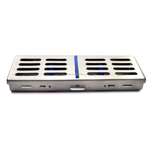 Bandeja de Esterilización para Instrumentos Dentales, de Acero Inoxidable, Manual, de Alta Calidad, para Clínicas y Hospitales, para 5 Instrumentos - Product Image 1