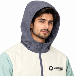 ชุดเซ็ตเสื้อแจ็คเก็ตมีฮู้ดกันลมและกางเกงขาสั้น MANGOES รุ่น Unisex ผ้าเนื้อเดียว น้ำหนักเบา ระบายอากาศได้ดี แห้งเร็ว ผลิตจากผ้าฝ้าย 100% สไตล์สตรีทแวร์ - Product Image 6