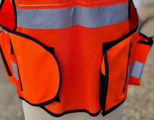 Security Hi Vis <b>Safety</b> Vest Reflective 100% Polyester Unisex Black Guard Uniform for Medical Workwear and Tactical Use - Product Image 3