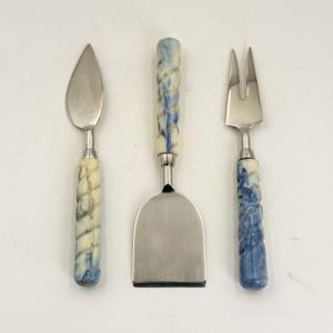 สินค้ามาใหม่ ขายดี ชุดมีดชีสสแตนเลส 3 ชิ้น ด้ามเรซิ่น ผลิตโดย R B Overseas ราคาประหยัด - Product Image 4