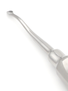 Elevador de punta Bernard Root, angulado mesial, 4 mm, 15.5 cm, con mango hueco, para extracción dental y syndesmotomía, instrumento quirúrgico - Product Image 2