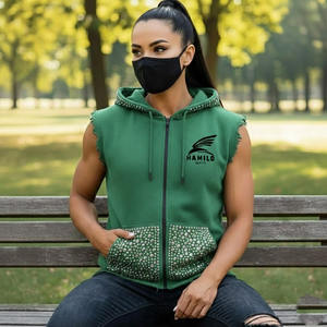 Novedad: Sudaderas sin Mangas Transpirables con Diseño Personalizado y Logotipo, Básicas, Mezcla de Algodón, Precio para Uso en Invierno - Product Image 3