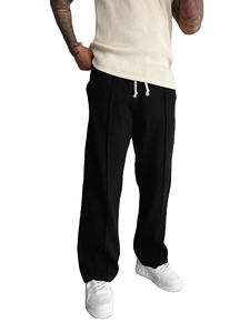 Men's Unisex Casual Solid <b>Fleece</b> Sweatpants Autumn Winter Streetwear Jogging Fitness Pants Flat Front Breathable Sports <b>Trousers</b> - Product Image 6