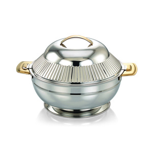 Boîte isotherme haut de gamme en acier inoxydable avec texture cuivre martelé, avec couvercle, pour cuisine, buffet, table à manger - Product Image 4