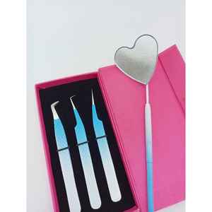 Stable and Precise Anti-Magnetic Stainless Steel <b>Eyelash</b> Tweezers with Smooth Tip Pakistan Origin for Lash <b>Application</b> - Product Image 1