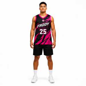 Maillot de basketball personnalisé de haute qualité à sublimation, séchage rapide, respirant, uniforme d'entraînement d'équipe, t-shirt de sport en mesh pour homme - Product Image 3