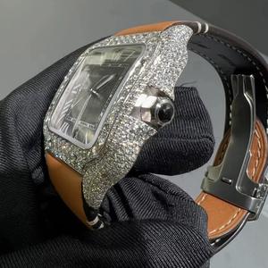 Premium Elegance Mechanical Automatic Stainless Steel Analog <b>Watch</b> Iced Moissanite <b>Diamond</b> Designed for Luxury Style <b>Watch</b> - Product Image 5