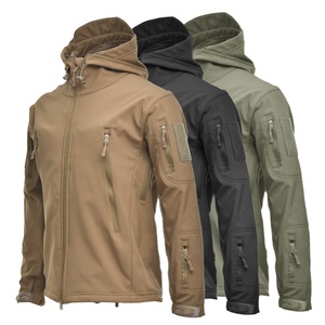 Veste en polaire noire pour homme, imperméable, coupe-vent, fermeture éclair, doublure en laine, style sport, coupe régulière, matière polyester, vêtements d'hiver - Product Image 6