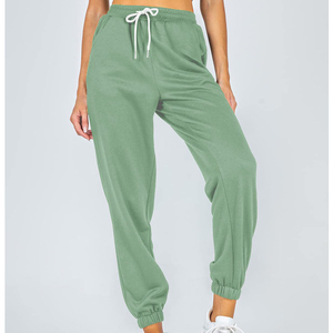 Pantalones Cargo de Lona 100% Algodón para Mujer, Estilo Urbano, Color Sólido, Bolsillos, Cintura Media, Cierre con Cordón, Transpirables - Product Image 2