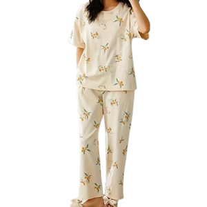 Conjunto de Pijama de Invierno de Algodón para Mujer, 2 Piezas, Manga Larga, Ropa de Dormir, Fabricante y Proveedor Mayorista OEM - Product Image 5