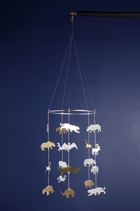 Carillons à vent pour bébé plaqués argent - Product Image 1