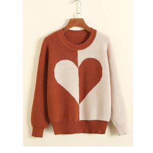 Suéter de Punto Calado con Cuello Redondo para Mujer, Hecho en Fábrica, de Alta Calidad, Delgado, de Poliéster, Informal, Holgado, Talla Grande, Estilo Otoño Invierno, de BD - Product Image 2