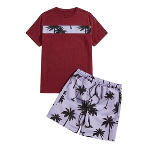 Hot Sale Product Men Summer Short Sleeve T Shirts and Shorts <b>Set</b> 2026 Summer Jogging Cotton Men <b>Twin</b> <b>Sets</b> Hot Sale Product New - Product Image 1